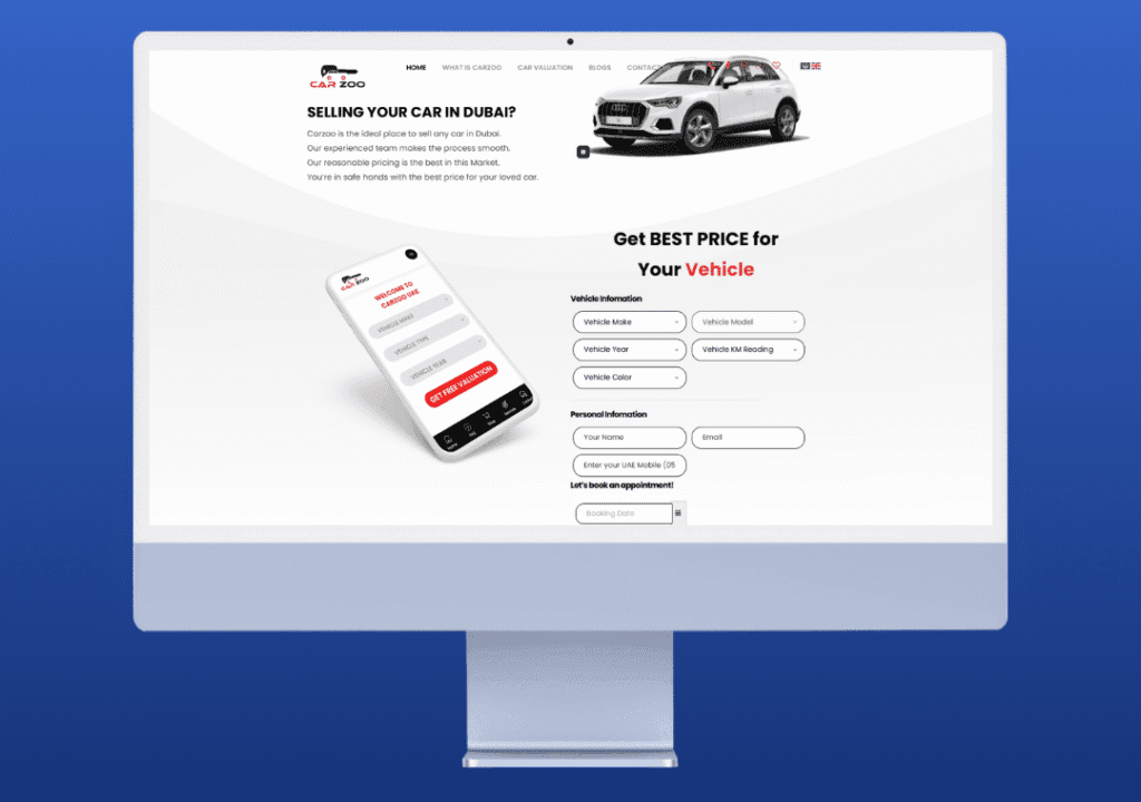 Carzoo.ae — High-Impact Automotive SEO — project interface