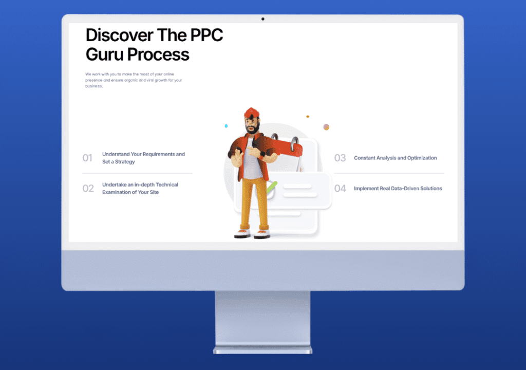 PPC Guru — Corporate Web Platform — project interface