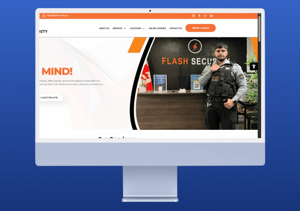 Flash Security — Multi-Location Service Platform — project interface