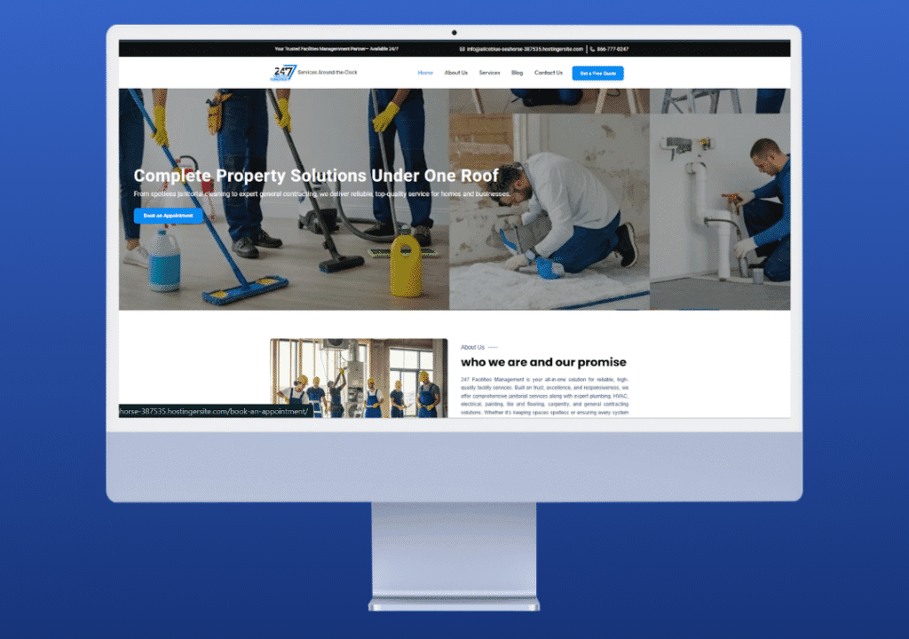 24/7 FMS — Facilities Management Platform — project interface